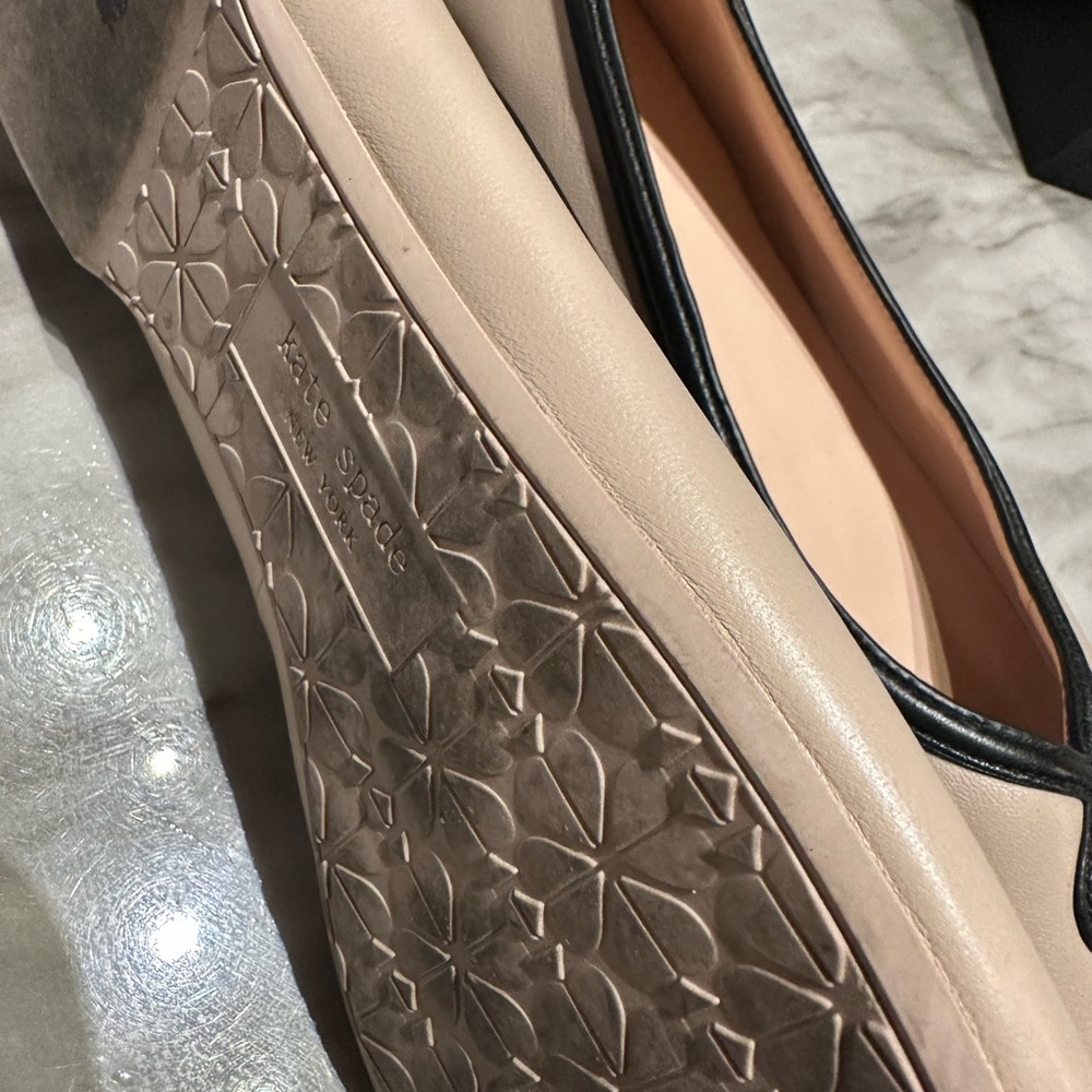 Kate Spade Cream and Black Loafers - Picture 6 of 8